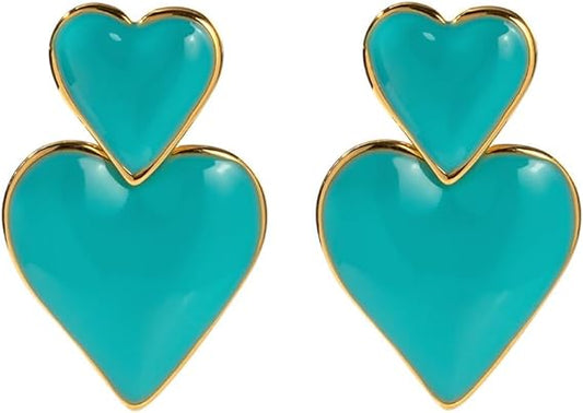 With Love - Heart Earrings