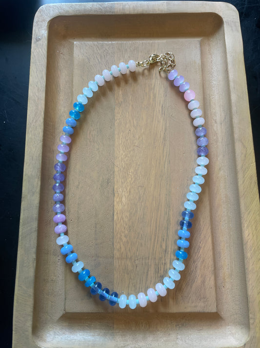 Shades of Blue Candy Necklace