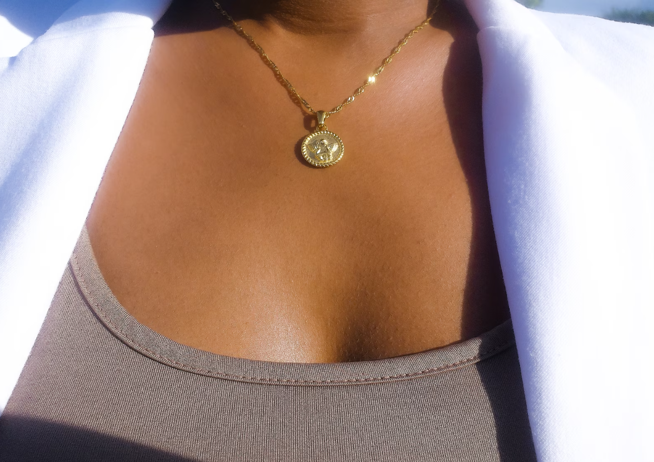 Cherub Coin Necklace