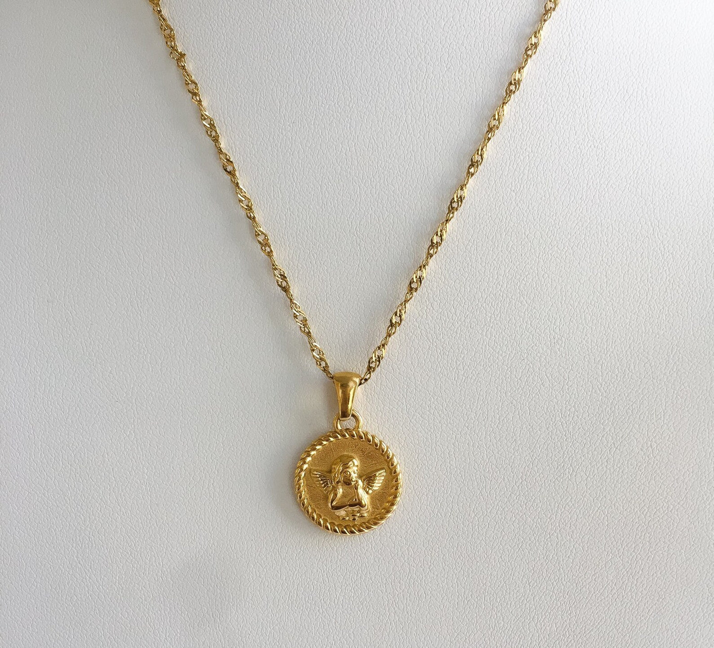 Cherub Coin Necklace